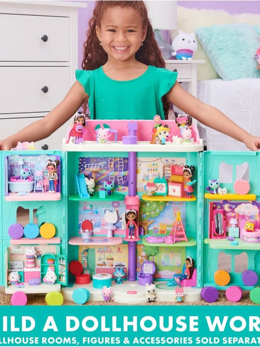 Gabby’s Dollhouse, Bakey with Cakey Kitchen with Figure and 3 Accessories, 3 Fur - Picture 8 of 9